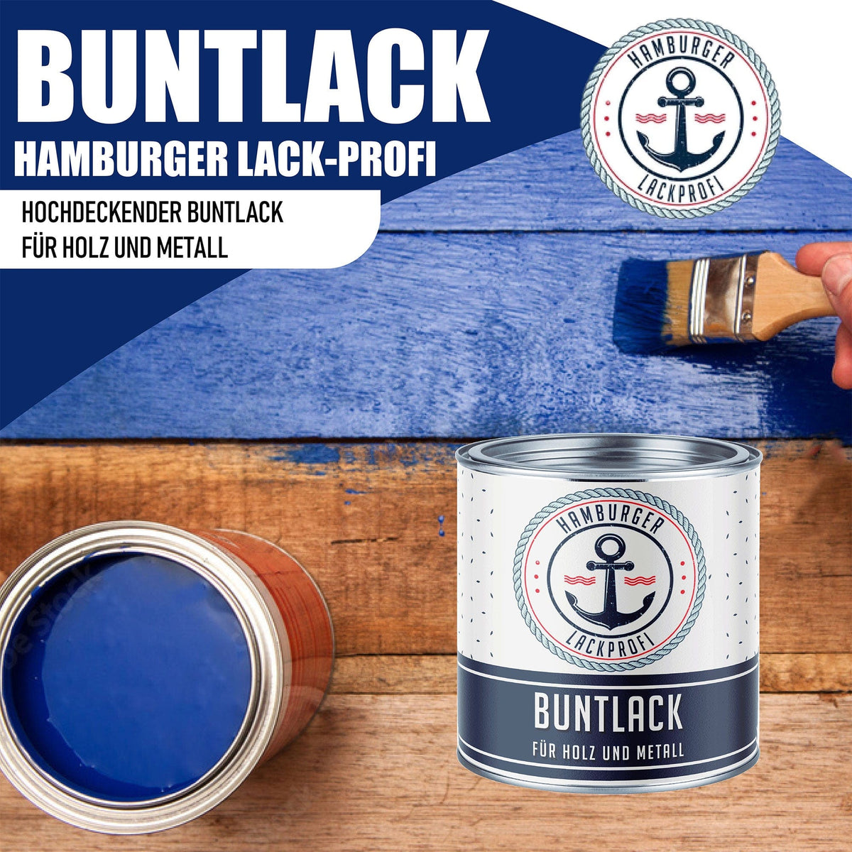 Buntlack Rundumsorglos-Set (X500) inkl. Zubehör XXL - Hamburger Lack-Profi