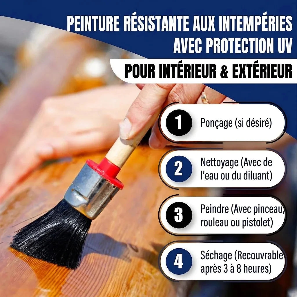 Laque marine kit tout-en-un (X500), accessoires XXL inclus - Hamburger Lack-Profi
