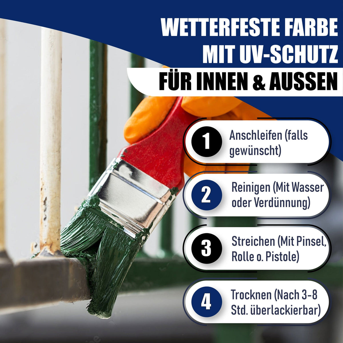 Laque de protection métal 3 en 1 SATINÉE kit tout-en-un (X500), accessoires XXL inclus - Hamburger Lack-Profi