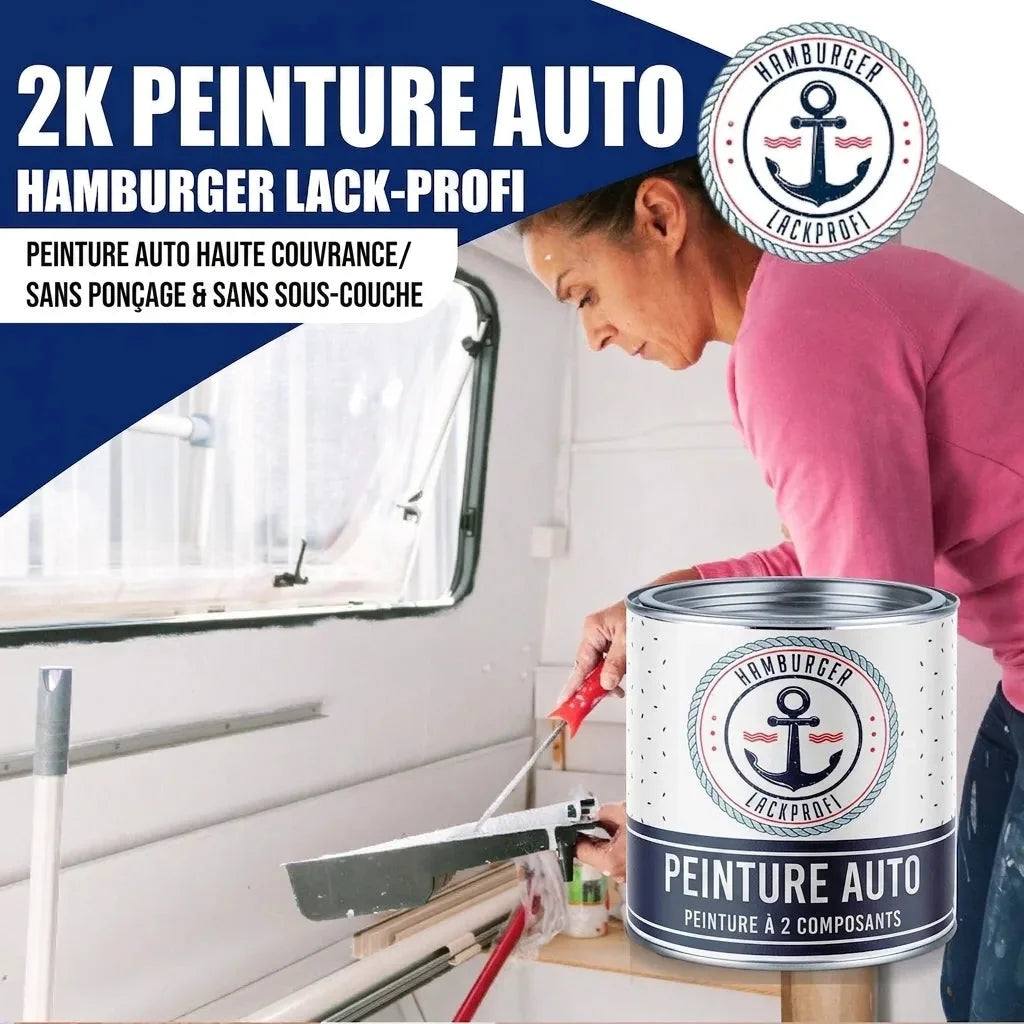 Peinture auto 2K kit tout-en-un (X500), accessoires XXL inclus - Hamburger Lack-Profi