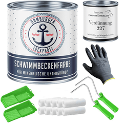 Farbe inkl. Roller &amp; Verdünnung