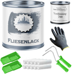 Farbe inkl. Roller &amp; Verdünnung